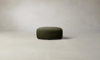 The Chelsea Ottoman - Performance Velvet Olive