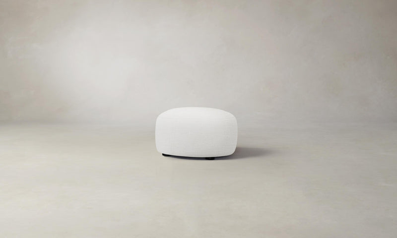 The Chelsea Ottoman - Performance Woven Chenille Lace