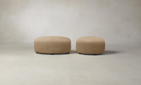 The Chelsea Ottoman - Tuscan Leather Camel