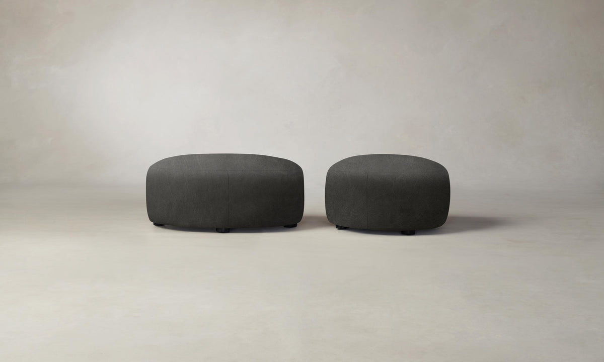The Chelsea Ottoman - Tuscan Leather Seal