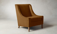 The Chrystie Chair - Mohair Brown Sugar