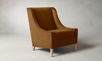 The Chrystie Chair - Mohair Brown Sugar