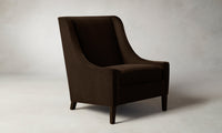 The Chrystie Chair - Mohair Chocolate