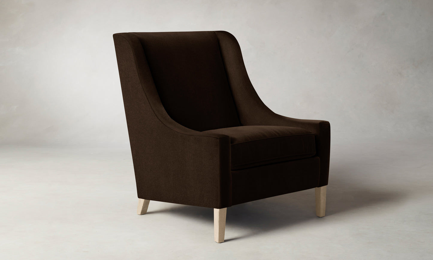 The Chrystie Chair - Mohair Chocolate