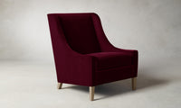 The Chrystie Chair - Mohair Crimson