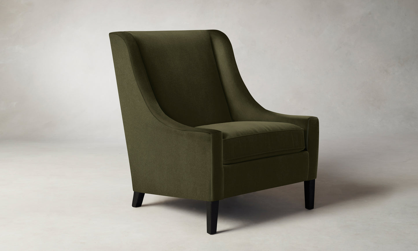 The Chrystie Chair - Mohair Moss