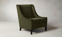 The Chrystie Chair - Mohair Moss