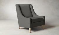 The Chrystie Chair - Pebbled Leather Ash