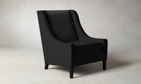 The Chrystie Chair - Pebbled Leather Ink