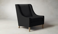 The Chrystie Chair - Pebbled Leather Ink