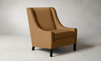 The Chrystie Chair - Pebbled Leather Latte