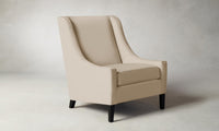 The Chrystie Chair - Pebbled Leather Stone