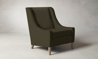 The Chrystie Chair - Pebbled Leather Truffle