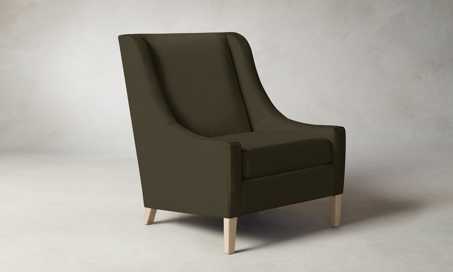 The Chrystie Chair - Pebbled Leather Truffle