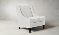 The Chrystie Chair - Performance Linen Weave Pure White