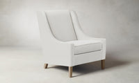 The Chrystie Chair - Performance Linen Weave Pure White