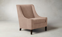 The Chrystie Chair - Performance Velvet Dusty Rose