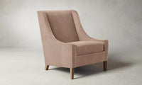 The Chrystie Chair - Performance Velvet Dusty Rose