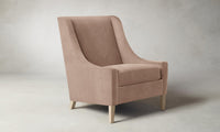 The Chrystie Chair - Performance Velvet Dusty Rose