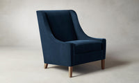 The Chrystie Chair - Performance Velvet Sapphire