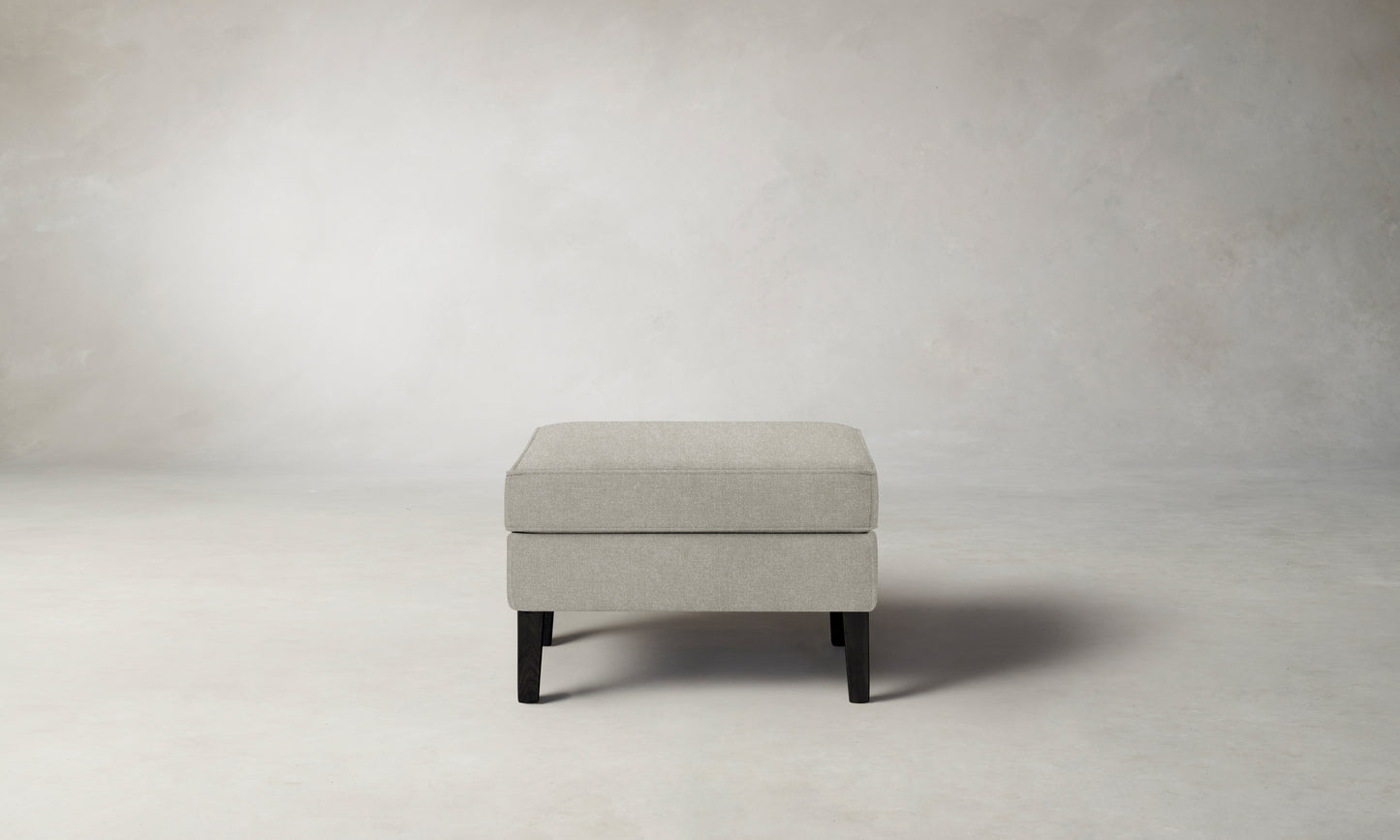 The Chrystie Ottoman - Merino Dusk