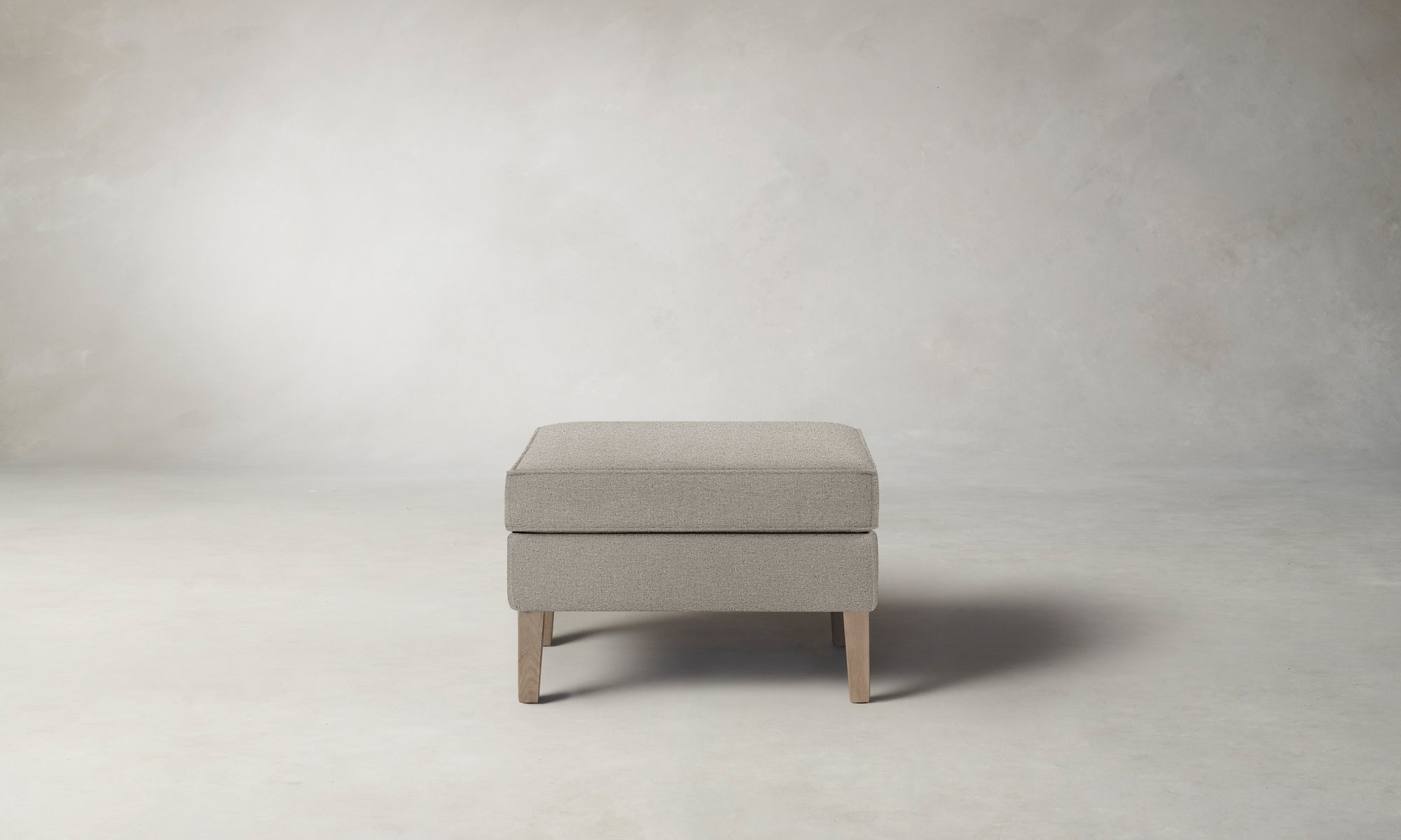 The Chrystie Ottoman - Performance Bouclé Morel