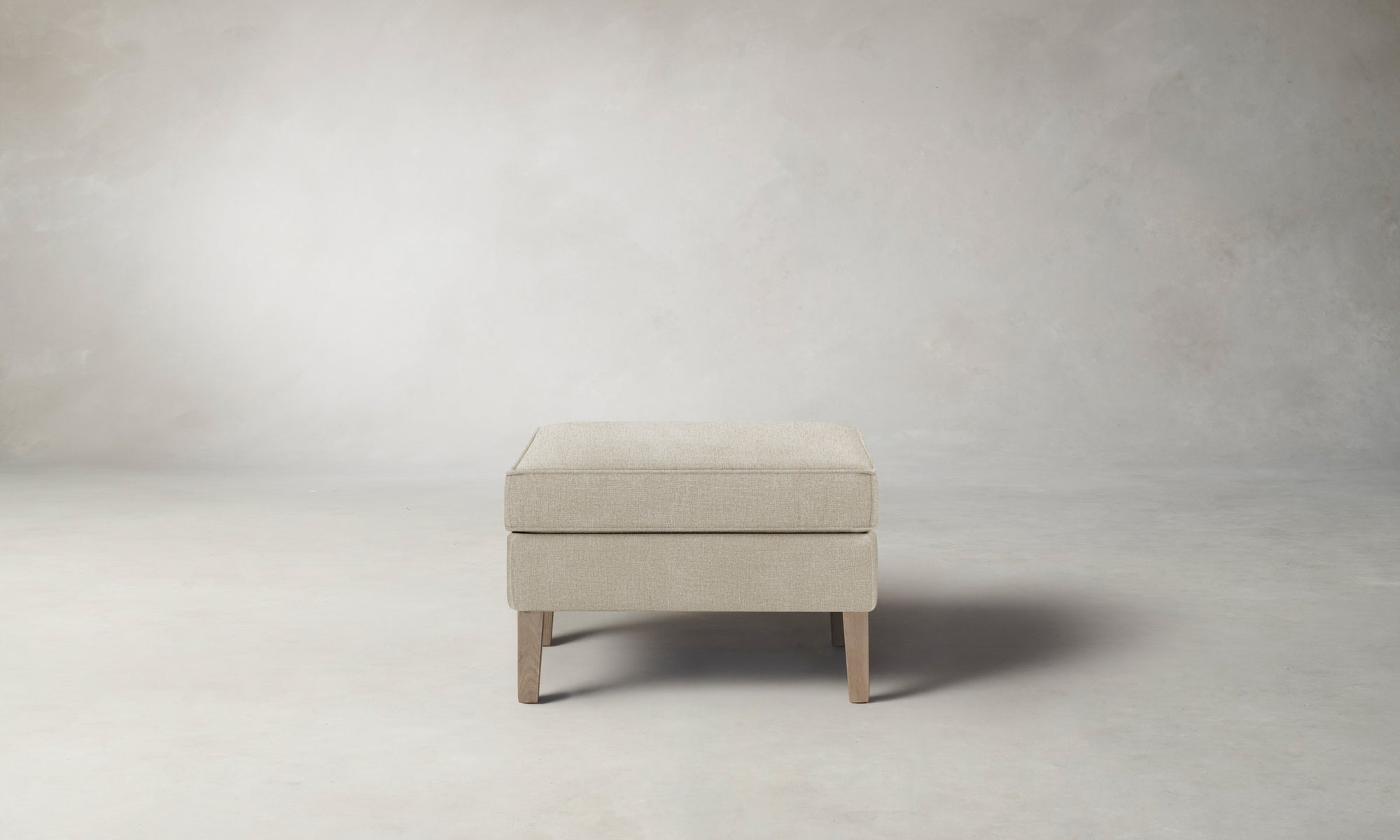 The Chrystie Ottoman - Performance Melange Weave Shell