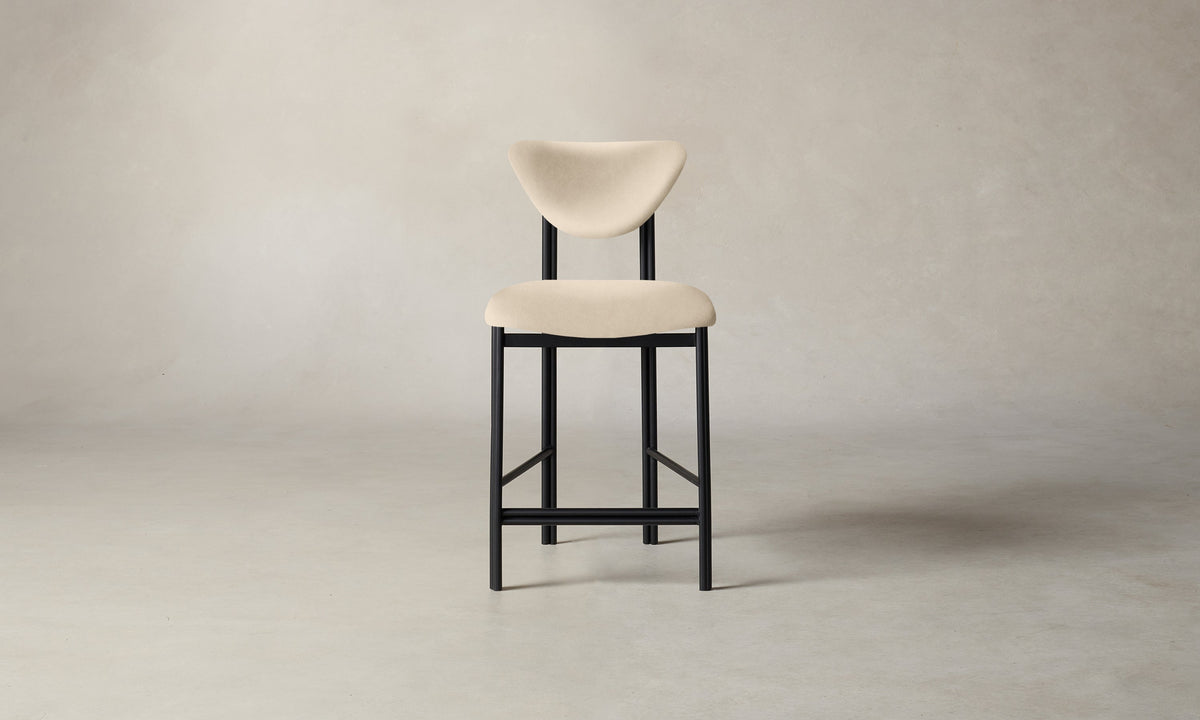 The Cooper Counter Stool - Costa Leather Sesame