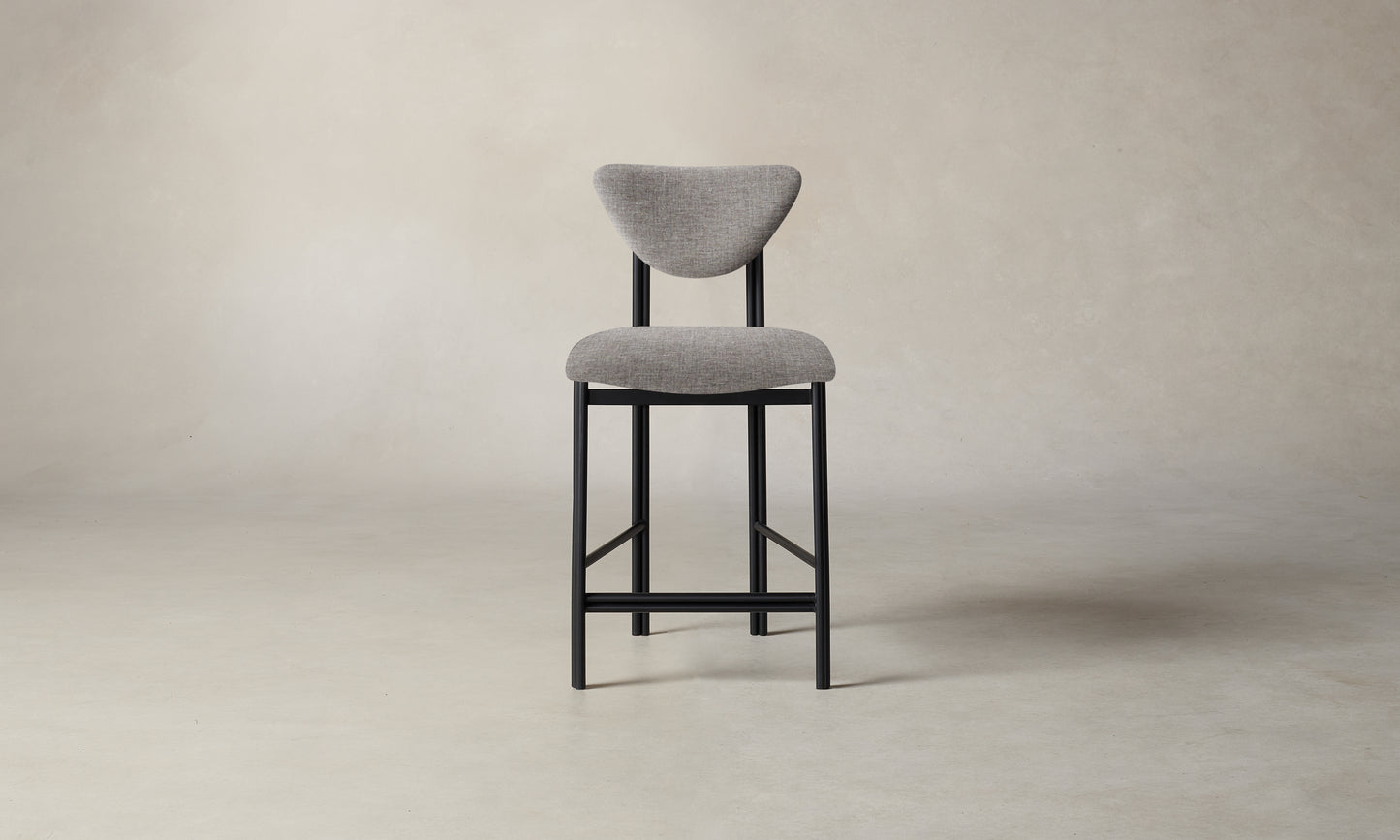 The Cooper Counter Stool - Belgian Linen Agate