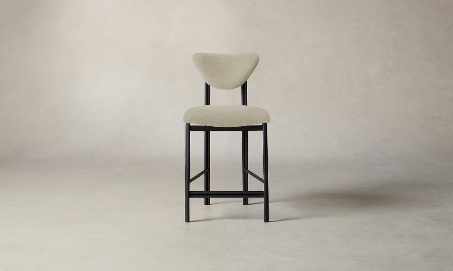 The Cooper Counter Stool - Belgian Linen Alder