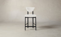 The Cooper Counter Stool - Belgian Linen Egret