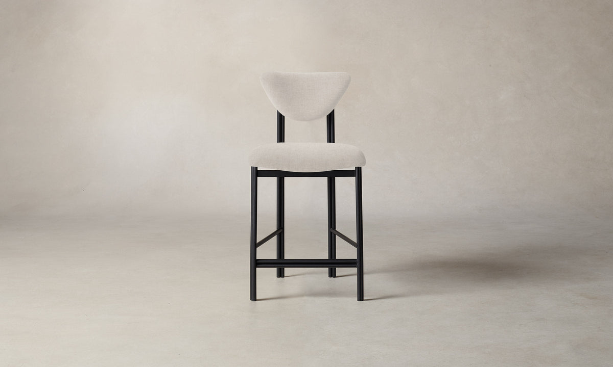 The Cooper Counter Stool - Heritage Belgian Linen Summit