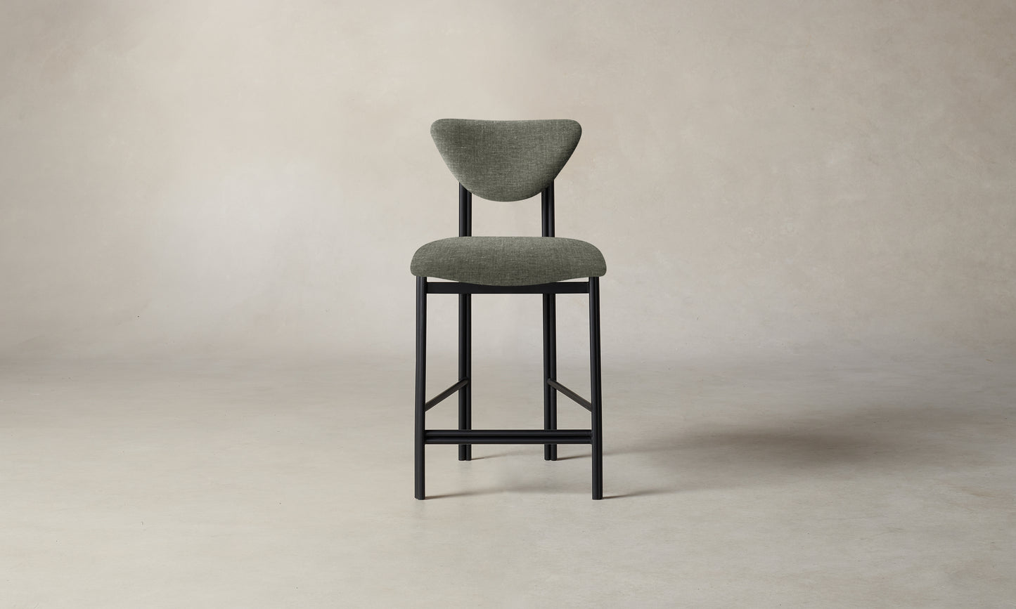 The Cooper Counter Stool - Belgian Linen Thyme