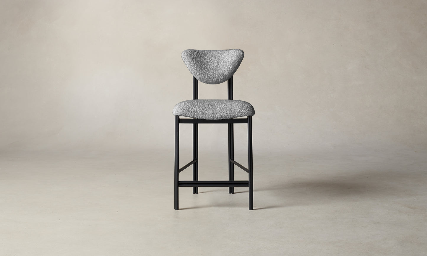 The Cooper Counter Stool - Italian Bouclé Waterfall