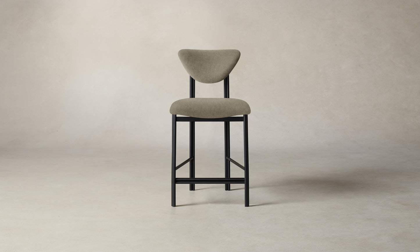 The Cooper Counter Stool - Merino Wheat