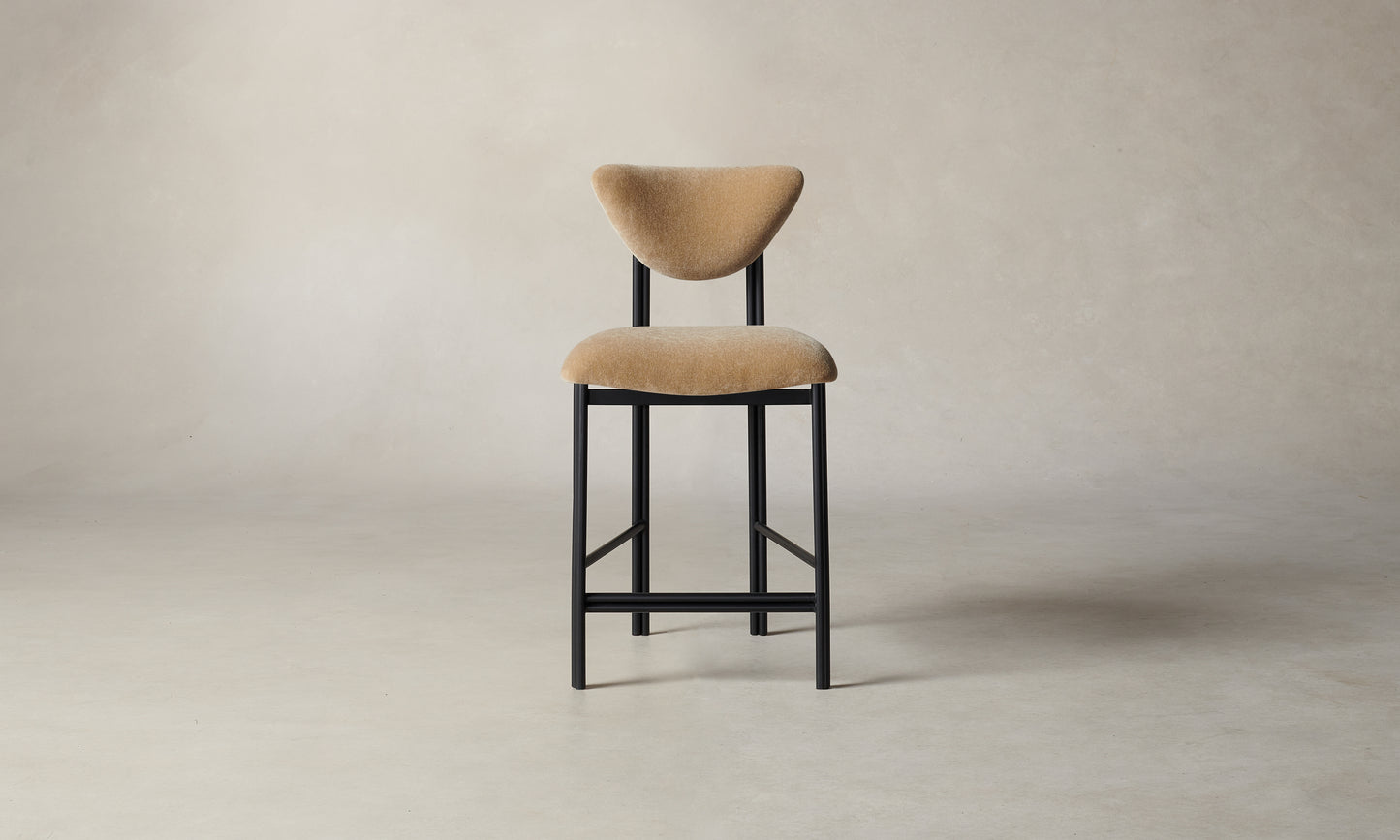 The Cooper Counter Stool - Mohair Almond