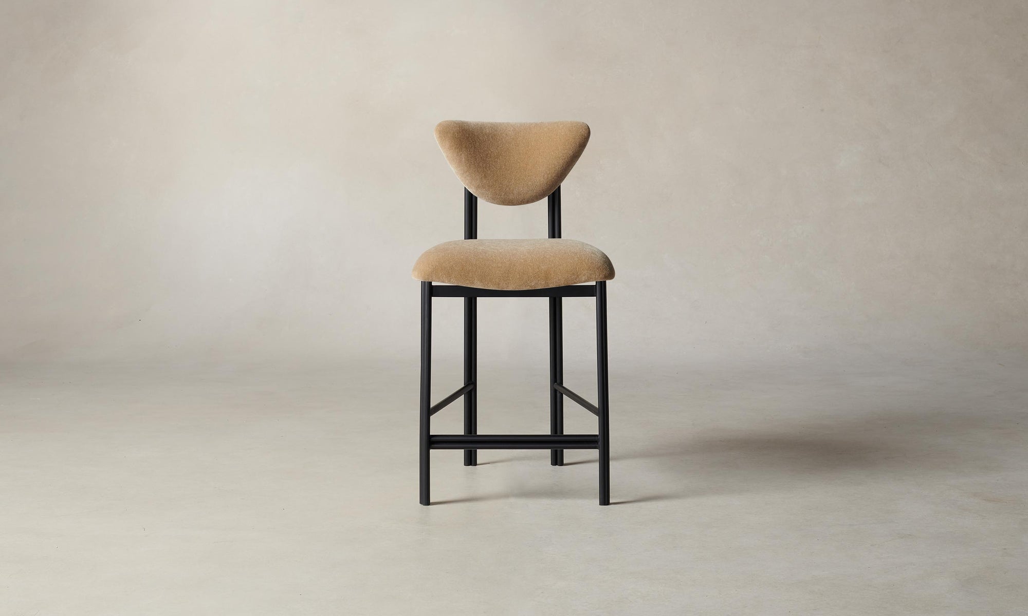 The Cooper Counter Stool - Mohair Almond