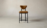 The Cooper Counter Stool - Mohair Brown Sugar