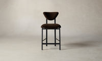 The Cooper Counter Stool - Mohair Chocolate