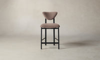 The Cooper Counter Stool - Mohair Peony