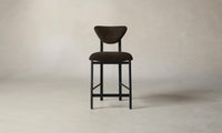 The Cooper Counter Stool - Nubuck Leather Espresso