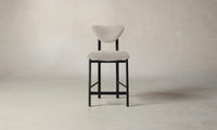 The Cooper Counter Stool - Nubuck Leather Sail