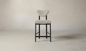 The Cooper Counter Stool - Nubuck Leather Sail