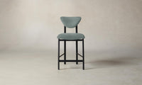 The Cooper Counter Stool - Nubuck Leather Tide