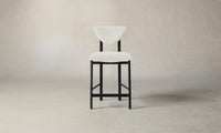 The Cooper Counter Stool - Performance Linen Weave Flour