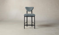 The Cooper Counter Stool - Performance Mélange Weave Aegean