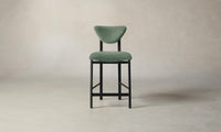 The Cooper Counter Stool - Performance Stonewashed Linen Aspen