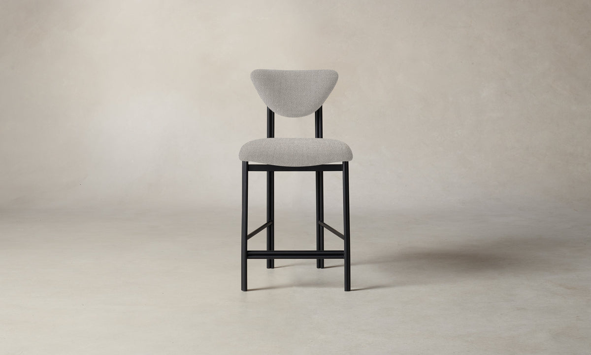 The Cooper Counter Stool - Performance Textural Weave Breeze
