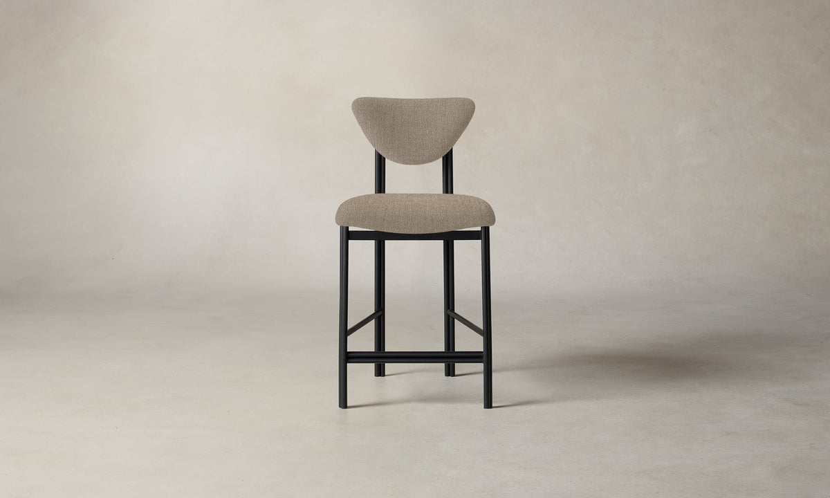 The Cooper Counter Stool - Performance Textural Weave Earthen