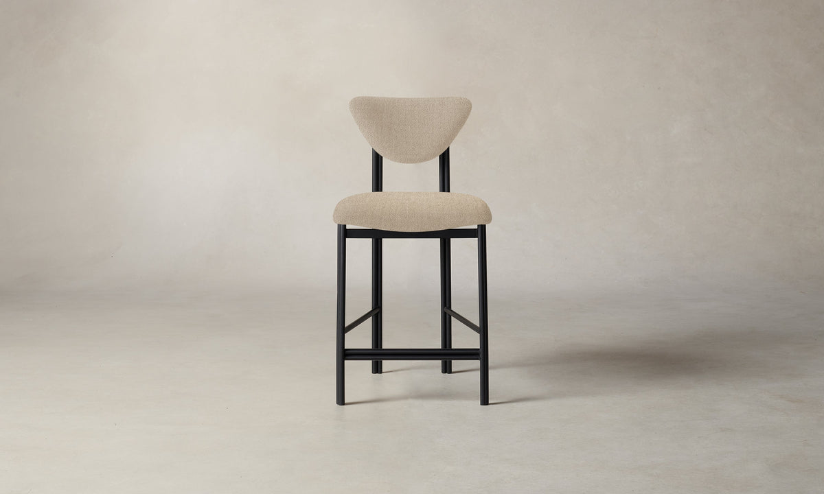 The Cooper Counter Stool - Performance Textural Weave Savanna